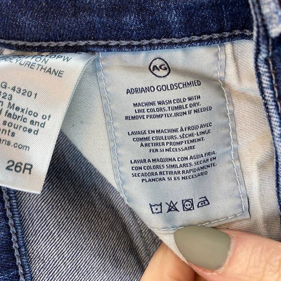 Adriano Goldschmied 4 Years Deep Willow Blue Farrah Skinny Ankle Jeans Size 26R - Picture 10 of 13